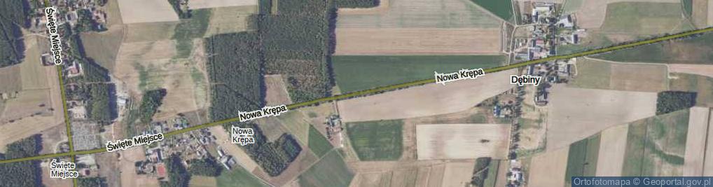 Zdjęcie satelitarne Nowa Krępa ul.